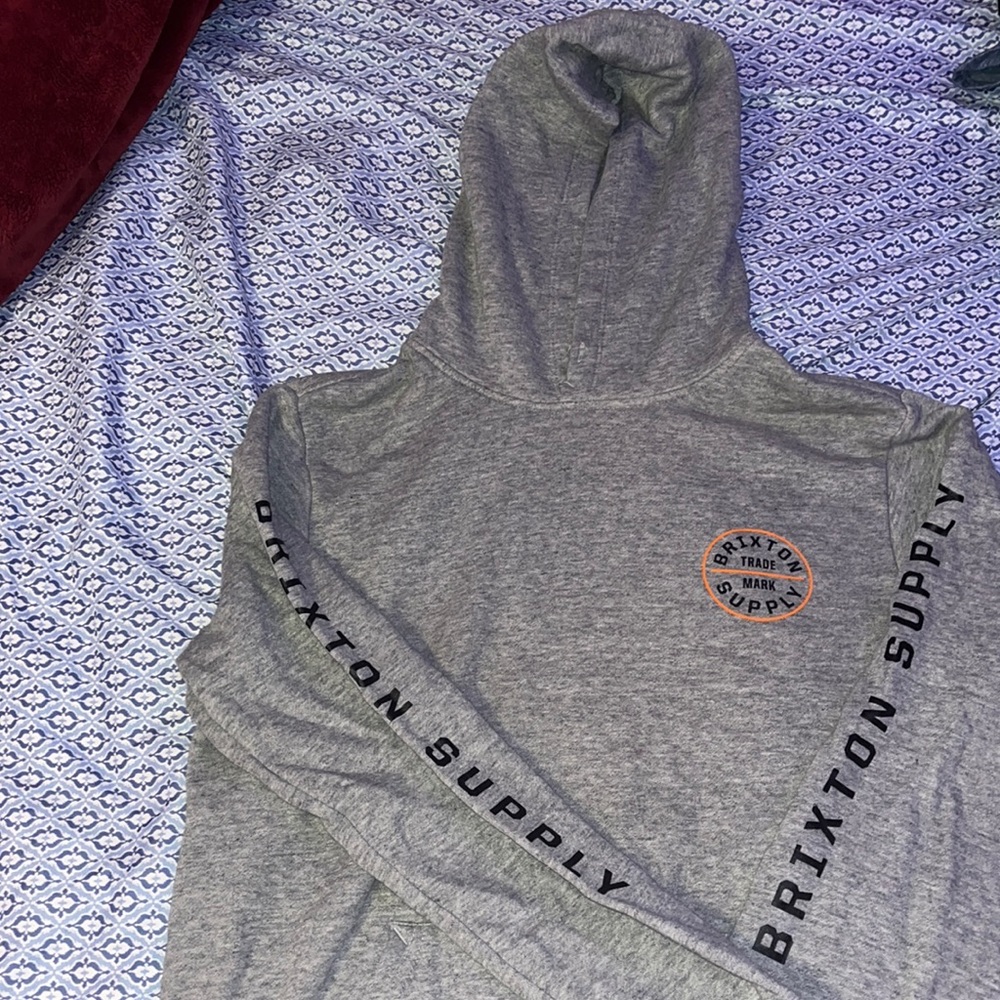 Size Medium unisex Brixton hoodie no drawstring